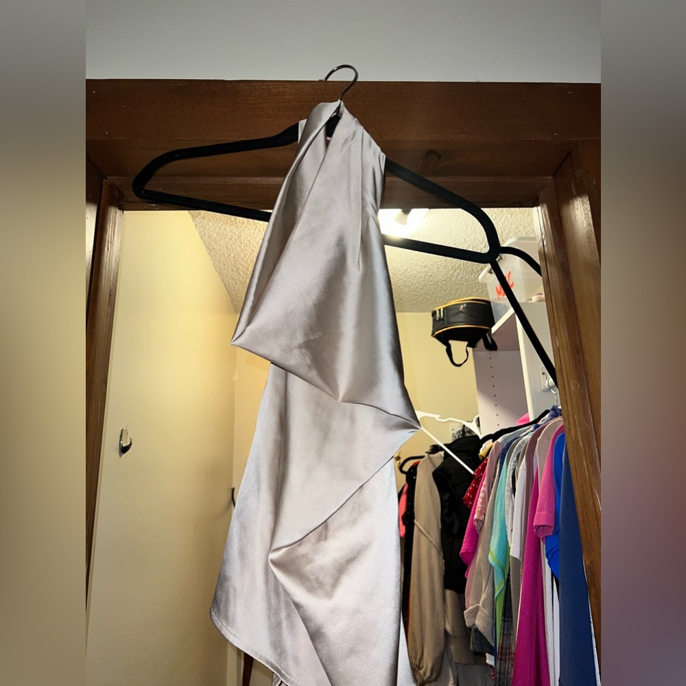 open back silk top